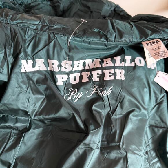 PINK NEW Marshmallow Puffer Coat Jacket Size XS Snap Front with Zipper Closure - Picture 12 of 12